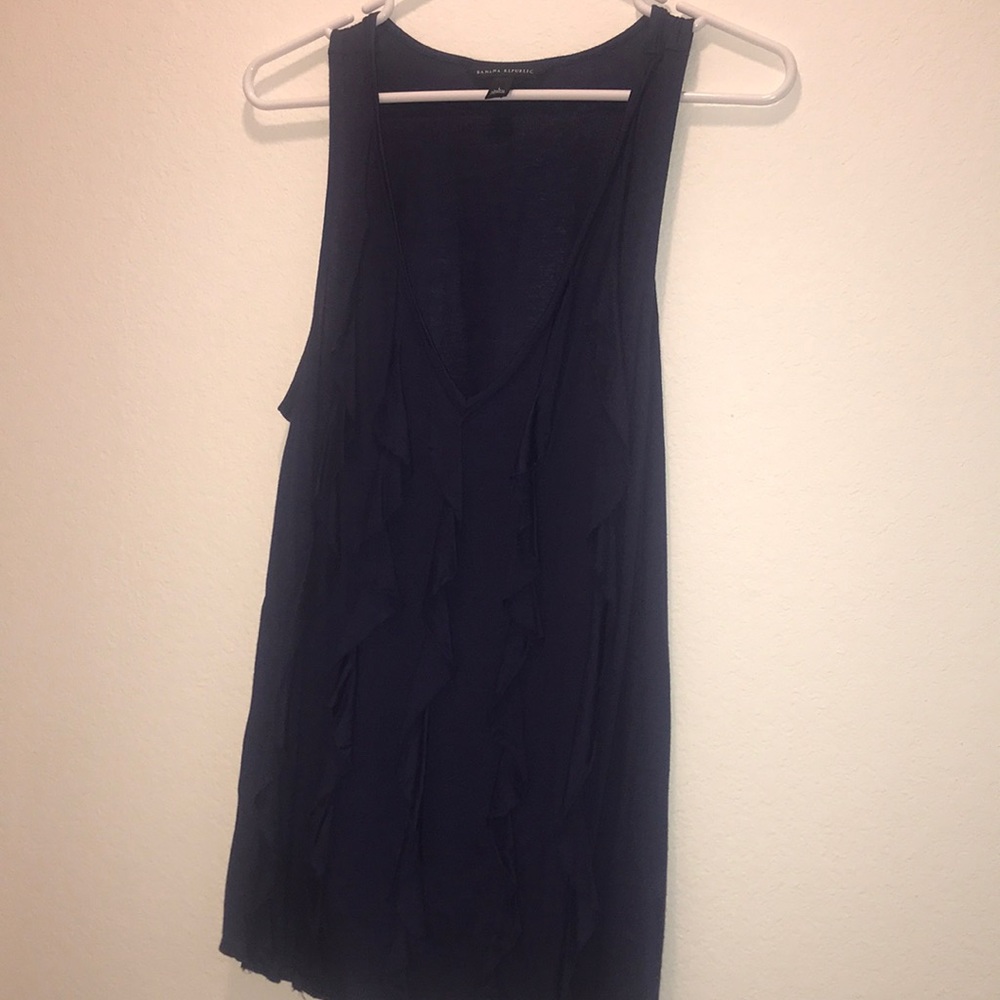 tank top with frills on the front